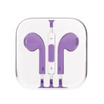 AX029-Rox - Icolor Handsfree Earphones With Mic-Purple