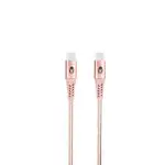 Rose gold braided USB-C to USB-C cable