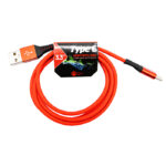 SM6472-Rox-Cable-USB-to-Type C-3.3FT-Rubber-Red