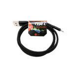 SM6473-Rox-Cable-USB-to-Type C-Plated-3.3FT-Black