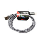 SM6473-Rox-Cable-USB-to-Type C-Plated-3.3FT-Grey